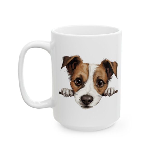 Jack Russell Terrier Peeking Dog Mug – Dog Lover Coffee Mug – 11oz/15oz Ceramic Mug - 10293_3_left.jpg Jack Russell Terrier Peeking Dog Mug – Dog Lover Coffee Mug – 11oz/15oz Ceramic Mug