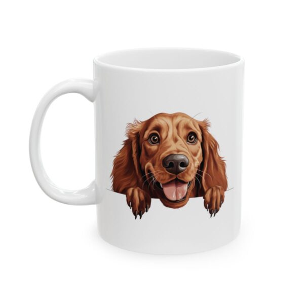 Irish Setter Peeking Dog Mug – Dog Lover Coffee Mug – 11oz/15oz Ceramic Mug - 10309_1_left.jpg Irish Setter Peeking Dog Mug – Dog Lover Coffee Mug – 11oz/15oz Ceramic Mug