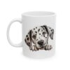 Dalmatian Peeking Dog Mug – Dog Lover Coffee Mug – 11oz/15oz Ceramic Mug