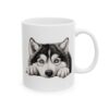 Alaskan Malamute Peeking Dog Mug – Dog Lover Coffee Mug – 11oz/15oz Ceramic Mug - 10322_0_right.jpg Alaskan Malamute Peeking Dog Mug – Dog Lover Coffee Mug – 11oz/15oz Ceramic Mug