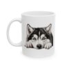 Alaskan Malamute Peeking Dog Mug – Dog Lover Coffee Mug – 11oz/15oz Ceramic Mug - 10322_1_left.jpg Alaskan Malamute Peeking Dog Mug – Dog Lover Coffee Mug – 11oz/15oz Ceramic Mug