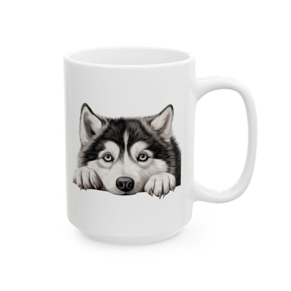 Alaskan Malamute Peeking Dog Mug – Dog Lover Coffee Mug – 11oz/15oz Ceramic Mug - 10322_2_right.jpg Alaskan Malamute Peeking Dog Mug – Dog Lover Coffee Mug – 11oz/15oz Ceramic Mug