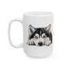 Alaskan Malamute Peeking Dog Mug – Dog Lover Coffee Mug – 11oz/15oz Ceramic Mug - 10322_3_left.jpg Alaskan Malamute Peeking Dog Mug – Dog Lover Coffee Mug – 11oz/15oz Ceramic Mug