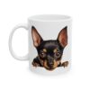 Miniature Pinscher Peeking Dog Mug – Dog Lover Coffee Mug – 11oz/15oz Ceramic Mug - 10331_1_left.jpg Miniature Pinscher Peeking Dog Mug – Dog Lover Coffee Mug – 11oz/15oz Ceramic Mug