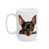 Miniature Pinscher Peeking Dog Mug – Dog Lover Coffee Mug – 11oz/15oz Ceramic Mug - 10331_3_left.jpg Miniature Pinscher Peeking Dog Mug – Dog Lover Coffee Mug – 11oz/15oz Ceramic Mug