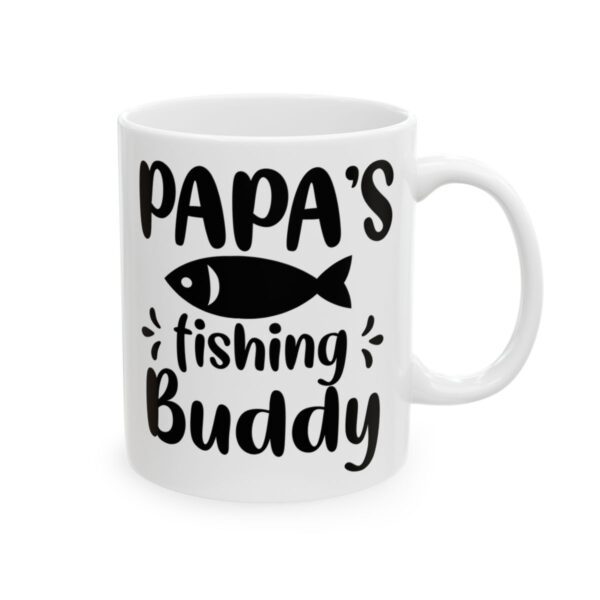 Papa's Fishing Buddy Fishing Mug – Funny Fishing Coffee Mug – 11oz/15oz Ceramic Mug