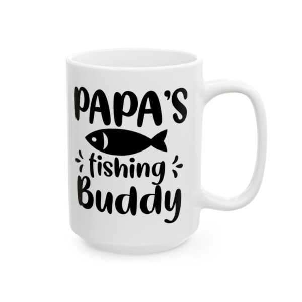 Papa's Fishing Buddy Fishing Mug – Funny Fishing Coffee Mug – 11oz/15oz Ceramic Mug
