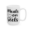 Meals on Reels Fishing Mug – Funny Fishing Coffee Mug – 11oz/15oz Ceramic Mug