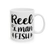 Reel Man Fish Fishing Mug – Funny Fishing Coffee Mug – 11oz/15oz Ceramic Mug