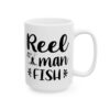 Reel Man Fish Fishing Mug – Funny Fishing Coffee Mug – 11oz/15oz Ceramic Mug