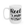 Reel Man Fish Fishing Mug – Funny Fishing Coffee Mug – 11oz/15oz Ceramic Mug