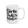 Girls Fish Too Fishing Mug – Funny Fishing Coffee Mug – 11oz/15oz Ceramic Mug