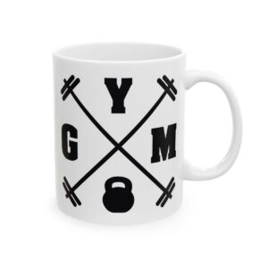 GYM Crossed Barbells Gym Mug – Funny Workout Coffee Mug – 11oz/15oz Ceramic Mug - 10603_0_right.jpg GYM Crossed Barbells Gym Mug – Funny Workout Coffee Mug – 11oz/15oz Ceramic Mug