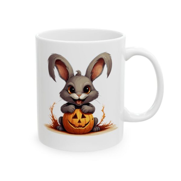 Gray Bunny with Pumpkin Halloween Mug – Cute Pumpkin Coffee Mug – 11oz/15oz Ceramic Mug - 10978_0_right.jpg Gray Bunny with Pumpkin Halloween Mug – Cute Pumpkin Coffee Mug – 11oz/15oz Ceramic Mug