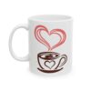Heart Steam Coffee Cup Coffee Lover Mug – Funny Coffee Mug – 11oz/15oz Ceramic Mug - 10992_1_left.jpg Heart Steam Coffee Cup Coffee Lover Mug – Funny Coffee Mug – 11oz/15oz Ceramic Mug