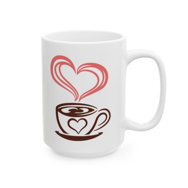 Heart Steam Coffee Cup Coffee Lover Mug – Funny Coffee Mug – 11oz/15oz Ceramic Mug - 10992_2_right.jpg Heart Steam Coffee Cup Coffee Lover Mug – Funny Coffee Mug – 11oz/15oz Ceramic Mug