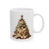 Christmas Book Tree Design 9 Mug – Book Lover Christmas Coffee Mug – 11oz/15oz Ceramic Mug