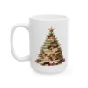 Christmas Book Tree Design 9 Mug – Book Lover Christmas Coffee Mug – 11oz/15oz Ceramic Mug