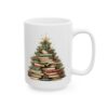 Christmas Book Tree Design 7 Mug – Book Lover Christmas Coffee Mug – 11oz/15oz Ceramic Mug