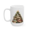 Christmas Book Tree Design 7 Mug – Book Lover Christmas Coffee Mug – 11oz/15oz Ceramic Mug