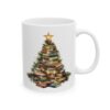 Christmas Book Tree Design 6 Mug – Book Lover Christmas Coffee Mug – 11oz/15oz Ceramic Mug
