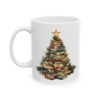 Christmas Book Tree Design 6 Mug – Book Lover Christmas Coffee Mug – 11oz/15oz Ceramic Mug