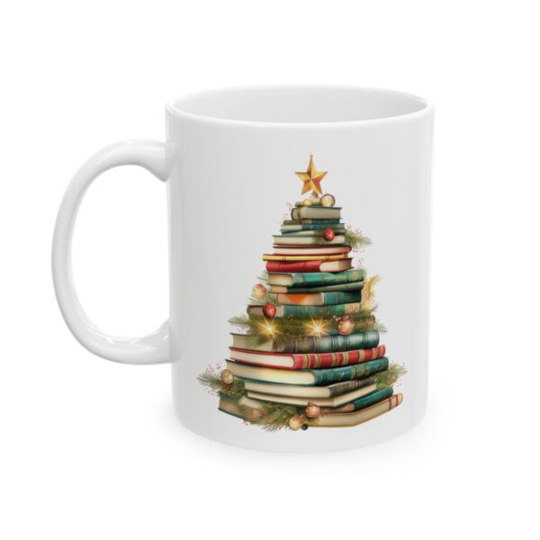 Christmas Book Tree Design 4 Mug – Book Lover Christmas Coffee Mug – 11oz/15oz Ceramic Mug - 11024_1_left.jpg Christmas Book Tree Design 4 Mug – Book Lover Christmas Coffee Mug – 11oz/15oz Ceramic Mug