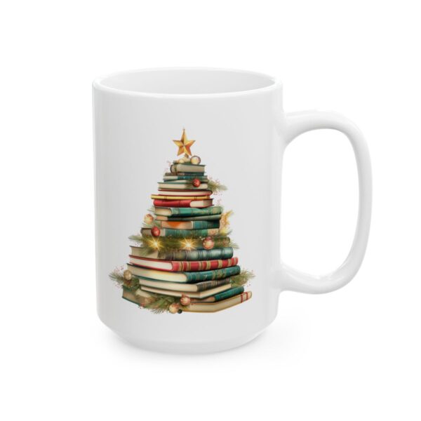 Christmas Book Tree Design 4 Mug – Book Lover Christmas Coffee Mug – 11oz/15oz Ceramic Mug - 11024_2_right.jpg Christmas Book Tree Design 4 Mug – Book Lover Christmas Coffee Mug – 11oz/15oz Ceramic Mug