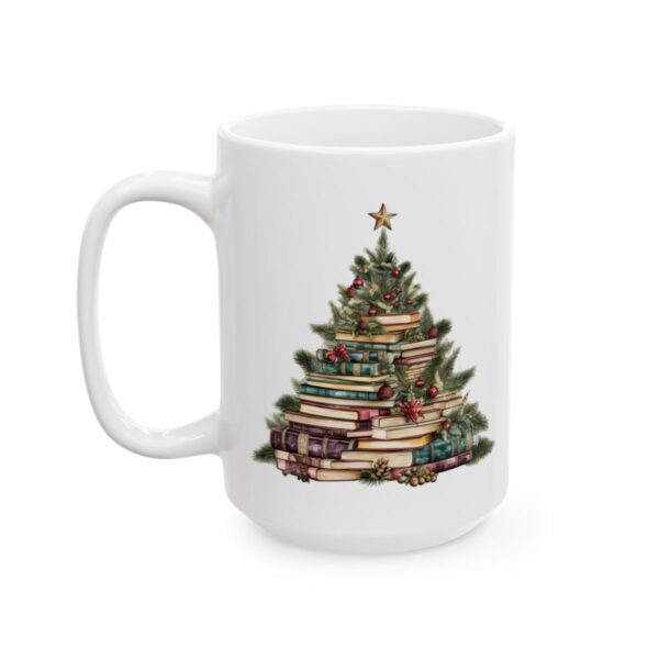 Christmas Book Tree Design 1 Mug – Book Lover Christmas Coffee Mug – 11oz/15oz Ceramic Mug - 11042_3_left.jpg Christmas Book Tree Design 1 Mug – Book Lover Christmas Coffee Mug – 11oz/15oz Ceramic Mug