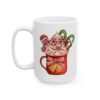 Red Plaid Bow and Bells Hot Cocoa Christmas Drink Mug – Holiday Coffee Lover Mug – 11oz/15oz Ceramic Mug - 11051_3_left.jpg Red Plaid Bow and Bells Hot Cocoa Christmas Drink Mug – Holiday Coffee Lover Mug – 11oz/15oz Ceramic Mug