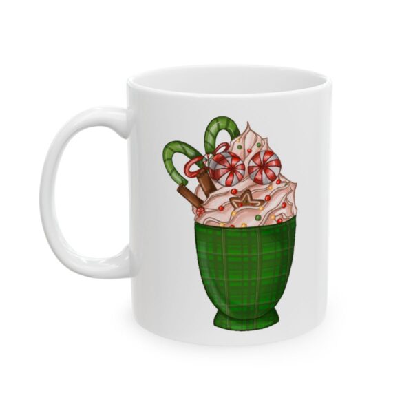 Green Plaid Peppermint Hot Chocolate Christmas Drink Mug – Holiday Coffee Lover Mug – 11oz/15oz Ceramic Mug - 11057_1_left.jpg Green Plaid Peppermint Hot Chocolate Christmas Drink Mug – Holiday Coffee Lover Mug – 11oz/15oz Ceramic Mug
