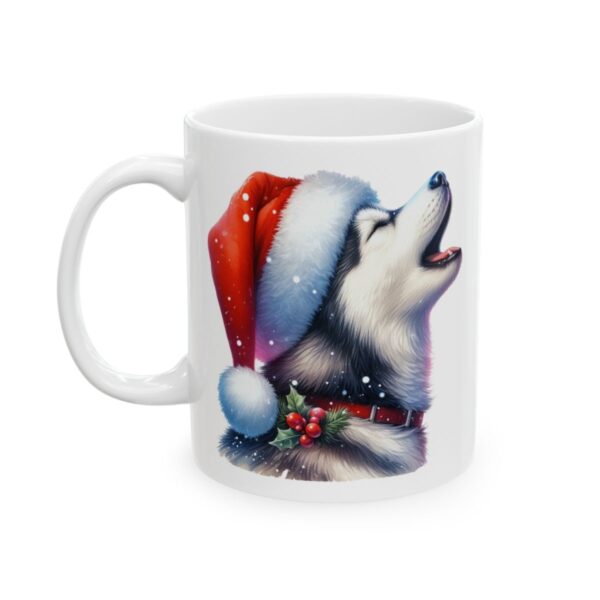 Husky in a Santa Hat Christmas Dog Mug – Dog Lover Christmas Coffee Mug – 11oz/15oz Ceramic Mug - 11075_1_left.jpg Husky in a Santa Hat Christmas Dog Mug – Dog Lover Christmas Coffee Mug – 11oz/15oz Ceramic Mug