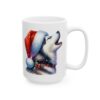 Husky in a Santa Hat Christmas Dog Mug – Dog Lover Christmas Coffee Mug – 11oz/15oz Ceramic Mug - 11075_2_right.jpg Husky in a Santa Hat Christmas Dog Mug – Dog Lover Christmas Coffee Mug – 11oz/15oz Ceramic Mug