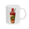 Wreath Coffee Cup with Pom Pom Christmas Drink Mug – Holiday Coffee Lover Mug – 11oz/15oz Ceramic Mug - 11084_0_right.jpg Wreath Coffee Cup with Pom Pom Christmas Drink Mug – Holiday Coffee Lover Mug – 11oz/15oz Ceramic Mug