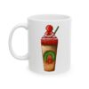 Wreath Coffee Cup with Pom Pom Christmas Drink Mug – Holiday Coffee Lover Mug – 11oz/15oz Ceramic Mug - 11084_1_left.jpg Wreath Coffee Cup with Pom Pom Christmas Drink Mug – Holiday Coffee Lover Mug – 11oz/15oz Ceramic Mug