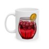 Cranberry Orange Christmas Sangria Christmas Drink Mug – Holiday Coffee Lover Mug – 11oz/15oz Ceramic Mug