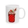 Plaid Milkshake Jar with Elf Topper Christmas Drink Mug – Holiday Coffee Lover Mug – 11oz/15oz Ceramic Mug - 11681_0_right.jpg Plaid Milkshake Jar with Elf Topper Christmas Drink Mug – Holiday Coffee Lover Mug – 11oz/15oz Ceramic Mug