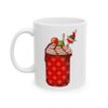 Plaid Milkshake Jar with Elf Topper Christmas Drink Mug – Holiday Coffee Lover Mug – 11oz/15oz Ceramic Mug - 11681_1_left.jpg Plaid Milkshake Jar with Elf Topper Christmas Drink Mug – Holiday Coffee Lover Mug – 11oz/15oz Ceramic Mug