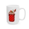 Plaid Milkshake Jar with Elf Topper Christmas Drink Mug – Holiday Coffee Lover Mug – 11oz/15oz Ceramic Mug - 11681_2_right.jpg Plaid Milkshake Jar with Elf Topper Christmas Drink Mug – Holiday Coffee Lover Mug – 11oz/15oz Ceramic Mug