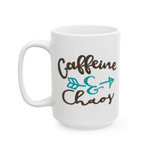 Caffeine and Chaos Coffee Lover Mug – Funny Coffee Mug – 11oz/15oz Ceramic Mug - 11699_3_left.jpg Caffeine and Chaos Coffee Lover Mug – Funny Coffee Mug – 11oz/15oz Ceramic Mug