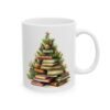 Christmas Book Tree Design 16 Mug – Book Lover Christmas Coffee Mug – 11oz/15oz Ceramic Mug