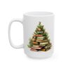 Christmas Book Tree Design 16 Mug – Book Lover Christmas Coffee Mug – 11oz/15oz Ceramic Mug