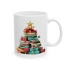 Christmas Book Tree Design 14 Mug – Book Lover Christmas Coffee Mug – 11oz/15oz Ceramic Mug