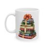 Christmas Book Tree Design 13 Mug – Book Lover Christmas Coffee Mug – 11oz/15oz Ceramic Mug
