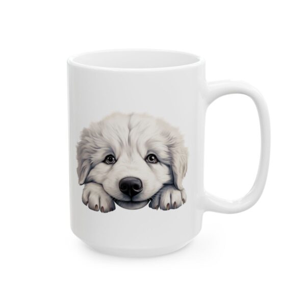 Great Pyrenees Peeking Dog Mug – Dog Lover Coffee Mug – 11oz/15oz Ceramic Mug - 12533_2_right.jpg Great Pyrenees Peeking Dog Mug – Dog Lover Coffee Mug – 11oz/15oz Ceramic Mug
