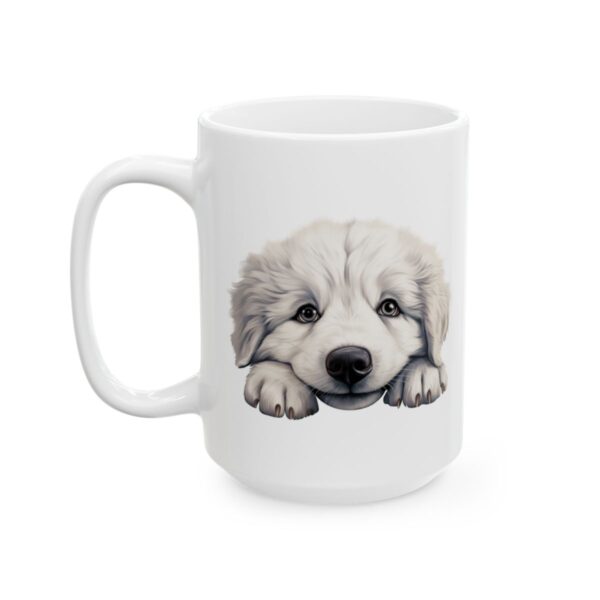 Great Pyrenees Peeking Dog Mug – Dog Lover Coffee Mug – 11oz/15oz Ceramic Mug - 12533_3_left.jpg Great Pyrenees Peeking Dog Mug – Dog Lover Coffee Mug – 11oz/15oz Ceramic Mug