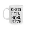 No Pain No Pizza Gym Mug – Funny Workout Coffee Mug – 11oz/15oz Ceramic Mug