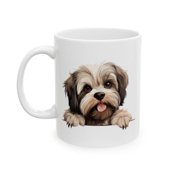 Lhasa Apso Peeking Dog Mug – Dog Lover Coffee Mug – 11oz/15oz Ceramic Mug - 12566_1_left.jpg Lhasa Apso Peeking Dog Mug – Dog Lover Coffee Mug – 11oz/15oz Ceramic Mug