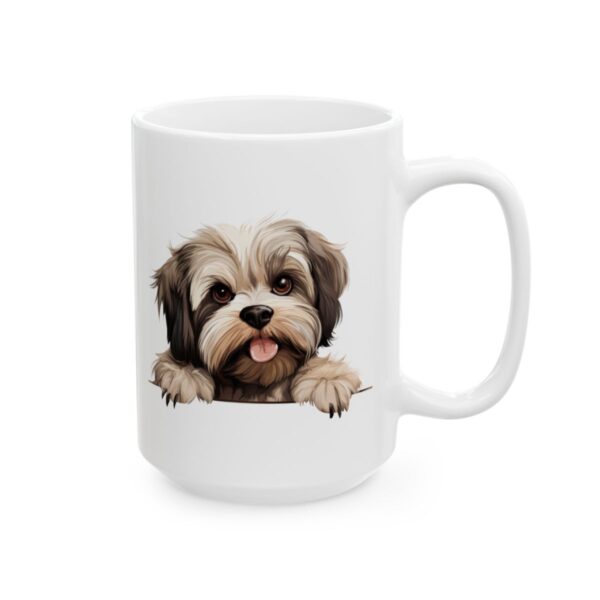 Lhasa Apso Peeking Dog Mug – Dog Lover Coffee Mug – 11oz/15oz Ceramic Mug - 12566_2_right.jpg Lhasa Apso Peeking Dog Mug – Dog Lover Coffee Mug – 11oz/15oz Ceramic Mug