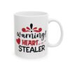 Warning! Heart Stealer Valentine's Day Mug – Valentine Coffee Mug – 11oz/15oz Ceramic Mug